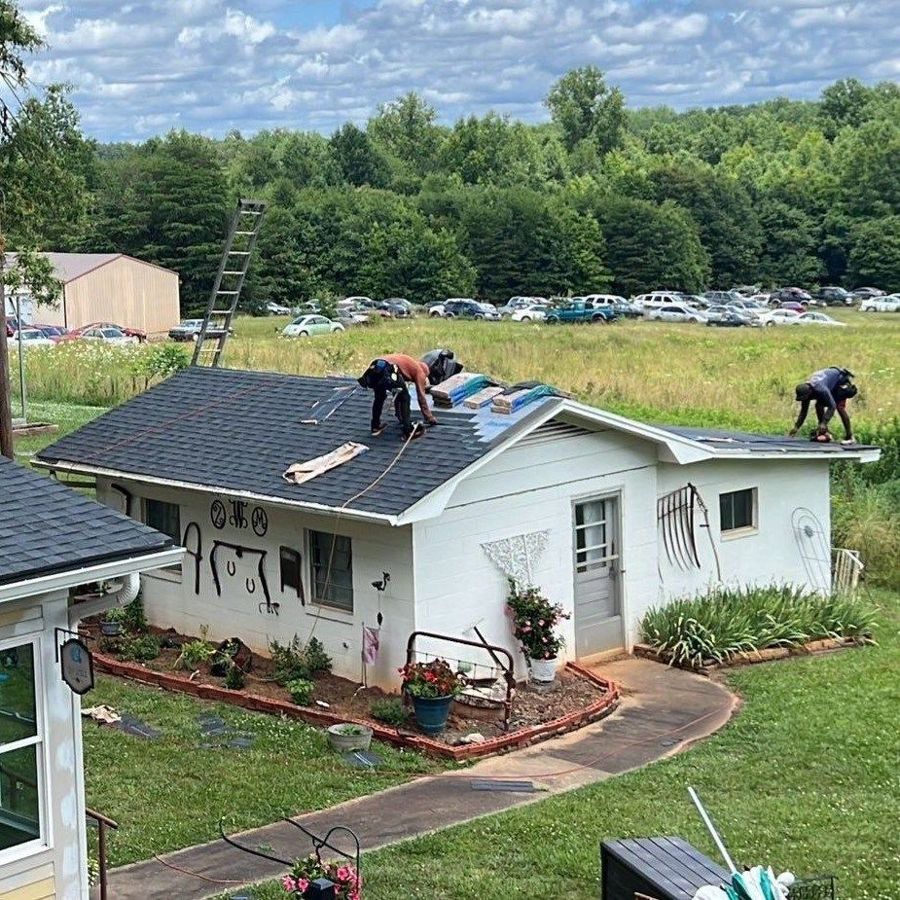Metal roof installation