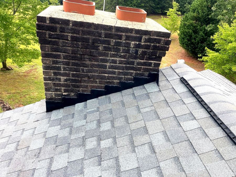 Step flashing detail work